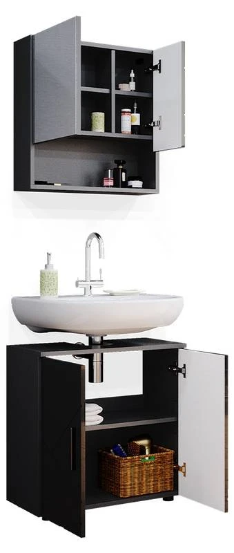 Salle De Bain Irma Anthracite (2 élém.) 6 Salle De Bain Irma Anthracite (2 élém.) – Image 4