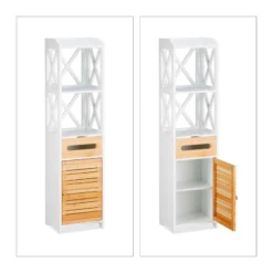 Étagère De Salle De Bain MDF Et Bambou 15 Étagère De Salle De Bain MDF Et Bambou -Domublis Soldes Magasin 072207d875a94546838852b66e14f319