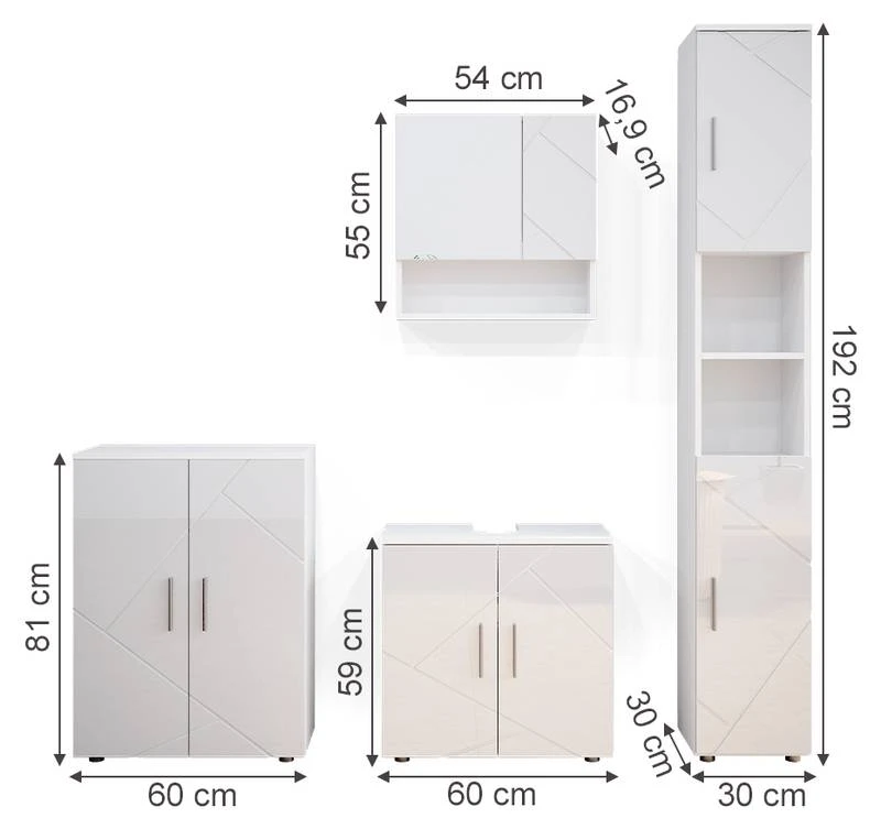 Salle De Bain Irma Anthracite (4 élém.) 16 Salle De Bain Irma Anthracite (4 élém.) – Image 14