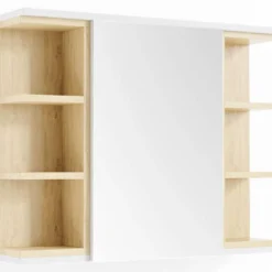 Armoire De Toilette Aquis Blanc/chêne