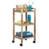 Meuble De Salle De Bain à Roulettes Bois -Domublis Soldes Magasin 0ce7bf3411f1420cbe292a161c2f3bce