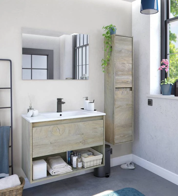 Colonne De Salle De Bains Salinas Chêne 5 Colonne De Salle De Bains Salinas Chêne – Image 3