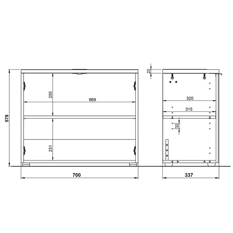 Meuble Sous Lavabo Pescara 7 Meuble Sous Lavabo Pescara – Image 5