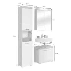 Salle De Bain Amanda IV (3 éléments) -Domublis Soldes Magasin 1000180496 190917 15092900021 SKETCH DETAILS P000000001000180496 sketch