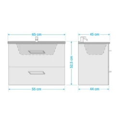 Meuble Avec Vasque Basic I -Domublis Soldes Magasin 1000188776 191001 06042700002 SKETCH DETAILS P000000001000188776 sketch