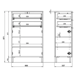 Meuble Bas Mauresa 26 Meuble Bas Mauresa -Domublis Soldes Magasin 1000194687 191128 15191300020 SKETCH DETAILS P000000001000194687 sketch