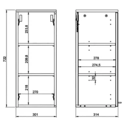 Salle De Bain Arvada II (5 éléments) -Domublis Soldes Magasin 1000205937 200221 13364300092 SKETCH DETAILS P000000001000205937 sketch