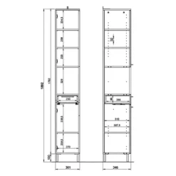 Salle De Bain Arvada III (3 éléments) -Domublis Soldes Magasin 1000205942 200221 13364500132 SKETCH DETAILS P000000001000205942 sketch