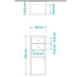 Armoire De Salle De Bain Tom Tailor II -Domublis Soldes Magasin 1000207595 200403 07552300004 SKETCH DETAILS P000000001000207595 sketch