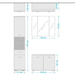 Salle De Bain Lindesby II (3 éléments) 13 Salle De Bain Lindesby II (3 éléments) -Domublis Soldes Magasin 1000209087 200512 11120100002 SKETCH DETAILS P000000001000209087 sketch