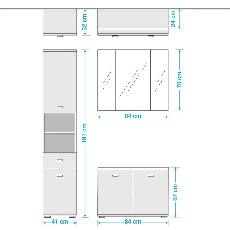 Salle De Bain Lindesby II (3 éléments) 8 Salle De Bain Lindesby II (3 éléments) – Image 6