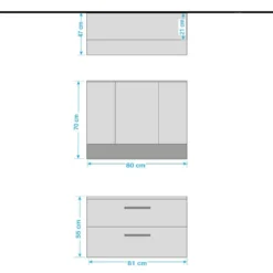 Salle De Bain Lombos IV (2 éléments) 17 Salle De Bain Lombos IV (2 éléments) -Domublis Soldes Magasin 1000251215 210408 11003000009 SKETCH DETAILS P000000001000251215 sketch