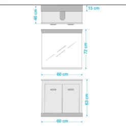 Salle De Bain Lewk I (2 éléments) -Domublis Soldes Magasin 1000281707 210728 08082200057 SKETCH DETAILS P000000001000281707 sketch