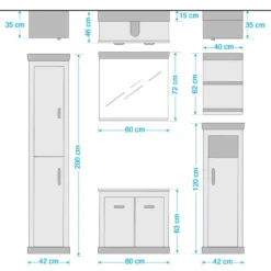 Salle De Bain Lewk V (5 éléments) -Domublis Soldes Magasin 1000281717 210728 08083000188 SKETCH DETAILS P000000001000281717 sketch