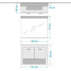 Salle De Bain Lewk XIV (2 éléments) 20 Salle De Bain Lewk XIV (2 éléments) -Domublis Soldes Magasin 1000281719 210728 08083200213 SKETCH DETAILS P000000001000281719 sketch