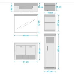 Salle De Bain Lewk XVII (4 éléments) -Domublis Soldes Magasin 1000281730 210728 08084100388 SKETCH DETAILS P000000001000281730 sketch