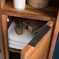 Colonne Salle De Bain TRANGLE 2 Portes -Domublis Soldes Magasin 1000292023 230726 030 DETAILS P000000001000292023