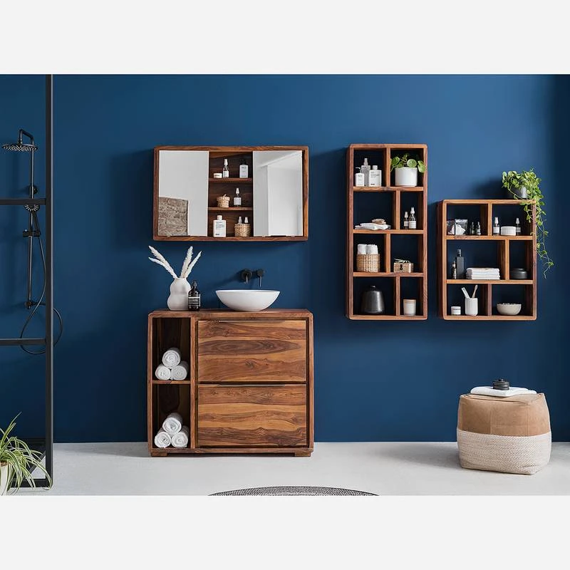 Meuble Avec Vasque TRANGLE 2 Tiroirs 4 Meuble Avec Vasque TRANGLE 2 Tiroirs – Image 2