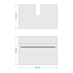 Salle De Bain Farson II (4 éléments) -Domublis Soldes Magasin 1000305911 211109 12394100750 SKETCH DETAILS P000000001000305911 sketch