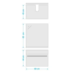 Salle De Bain Farson II (4 éléments) -Domublis Soldes Magasin 1000305911 211118 065110000544 SKETCH DETAILS P000000001000305911 sketch