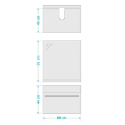 Salle De Bain Farson IV (5 éléments) -Domublis Soldes Magasin 1000305932 211118 065111000547 SKETCH DETAILS P000000001000305932 sketch