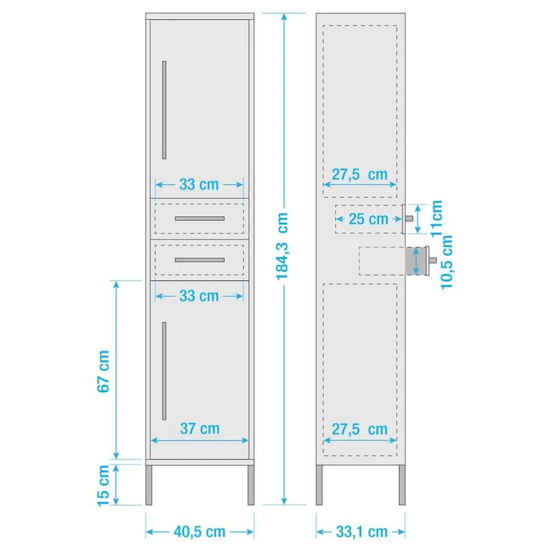 Colonne De Salle De Bain Kent - 41 Cm 10 Colonne De Salle De Bain Kent - 41 Cm – Image 8
