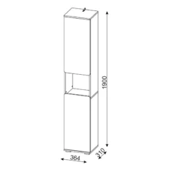 Colonne De Salle De Bain Ciara -Domublis Soldes Magasin 1000341064 220315 500 SKETCH DETAILS P000000001000341064 sketch