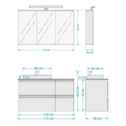 Salle De Bain Quickset 360 II (2 élém.) -Domublis Soldes Magasin 1000343369 220330 500 SKETCH DETAILS P000000001000343369 sketch