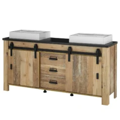 Meuble Avec Double Vasque Shutter -Domublis Soldes Magasin 1000348707 220505 010 IMAGE P000000001000348707