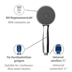 Wenko Pommeau De Douche Basic Line III -Domublis Soldes Magasin 1000352462 220519 031 DETAILS P000000001000352462