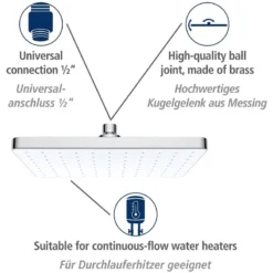 Wenko Pommeau De Douche Cleaning II -Domublis Soldes Magasin 1000352463 220519 032 DETAILS P000000001000352463