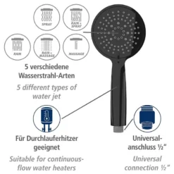 Wenko Pommeau De Douche Young Line -Domublis Soldes Magasin 1000352540 220519 031 DETAILS P000000001000352540