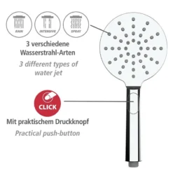 Wenko Pommeau De Douche Design Line -Domublis Soldes Magasin 1000352551 220519 031 DETAILS P000000001000352551