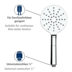 Wenko Pommeau De Douche Design Line -Domublis Soldes Magasin 1000352551 220519 032 DETAILS P000000001000352551