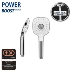 Wenko Pommeau De Douche Powerboost II -Domublis Soldes Magasin 1000352554 220519 031 DETAILS P000000001000352554