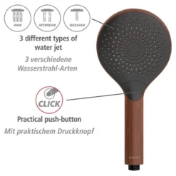 Wenko Pommeau De Douche Watersaving IV -Domublis Soldes Magasin 1000352555 220519 034 DETAILS P000000001000352555