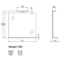 Salle De Bain Mauresa IV (3 éléments) 32 Salle De Bain Mauresa IV (3 éléments) -Domublis Soldes Magasin 1000368146 221215 500 SKETCH DETAILS P000000001000368146 sketch