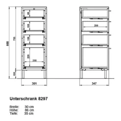Salle De Bain Arvada VIII (4 éléments) -Domublis Soldes Magasin 1000368173 221215 503 SKETCH DETAILS P000000001000368173 sketch
