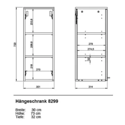 Salle De Bain Arvada VII (4 éléments) -Domublis Soldes Magasin 1000368183 221215 502 SKETCH DETAILS P000000001000368183 sketch
