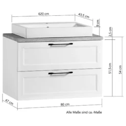 Salle De Bain Merly VI (4 éléments) -Domublis Soldes Magasin 1000368998 230321 501 SKETCH DETAILS P000000001000368998 sketch