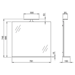 Salle De Bain Torrance X (4 éléments) -Domublis Soldes Magasin 1000370055 230215 500 SKETCH DETAILS P000000001000370055 sketch