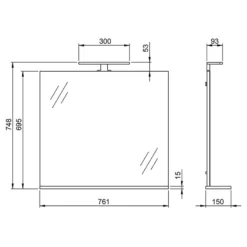 Salle De Bain Torrance VIII (3 éléments) -Domublis Soldes Magasin 1000370062 230215 500 SKETCH DETAILS P000000001000370062 sketch