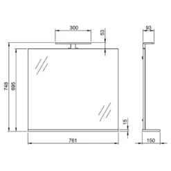 Salle De Bain Torrance XII (3 éléments) -Domublis Soldes Magasin 1000370069 230215 500 SKETCH DETAILS P000000001000370069 sketch