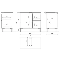 Salle De Bain Torrance XII (3 éléments) -Domublis Soldes Magasin 1000370069 230215 501 SKETCH DETAILS P000000001000370069 sketch