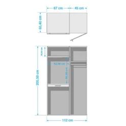 Armoire Pour Machine à Laver Kielce IV -Domublis Soldes Magasin 1000370867 230310 500 SKETCH DETAILS P000000001000370867 sketch
