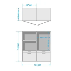 Armoire Pour Machine à Laver Kielce IX -Domublis Soldes Magasin 1000370878 230310 500 SKETCH DETAILS P000000001000370878 sketch