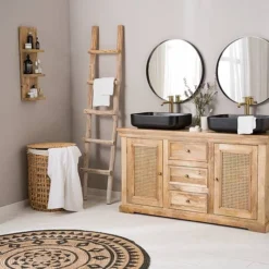 Meuble Double Vasque Chanelle -Domublis Soldes Magasin 1000371919 231005 020 MOOD DETAILS P000000001000371919 mood