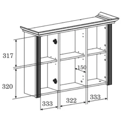 Salle De Bain Jasmund V (2 éléments) -Domublis Soldes Magasin 1000373884 230328 501 SKETCH DETAILS P000000001000373884 sketch