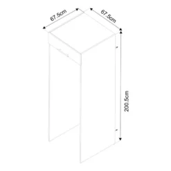 Armoire Pour Lave-linge Laundreezy A -Domublis Soldes Magasin 1000376698 230314 500 SKETCH DETAILS P000000001000376698 sketch