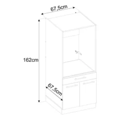 Armoire Pour Lave-linge Laundreezy B -Domublis Soldes Magasin 1000379070 230314 500 SKETCH DETAILS P000000001000379070 sketch